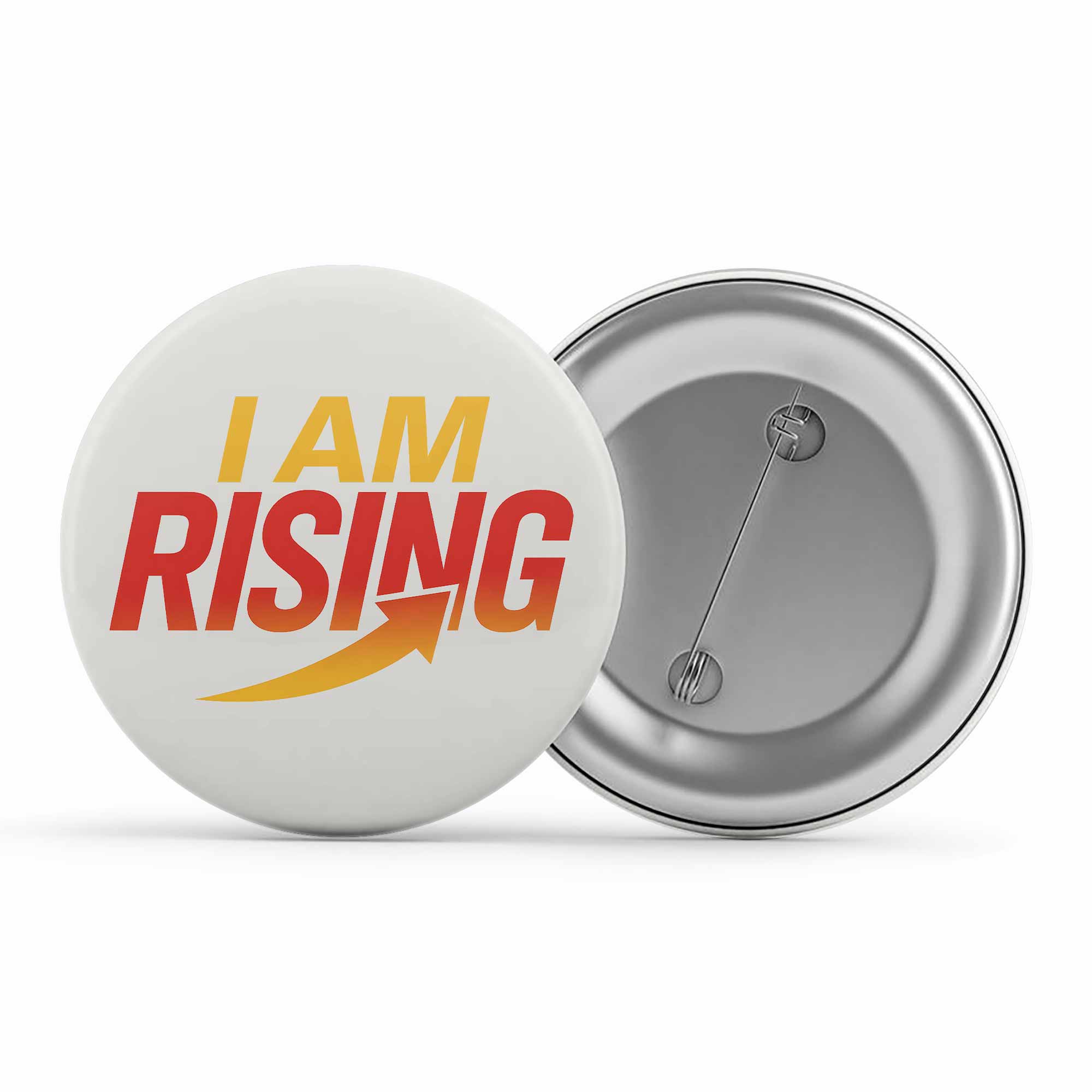 risers club i am rising badge pin button printed graphic stylish buy online india the banyan tee tbt men women girls boys unisex