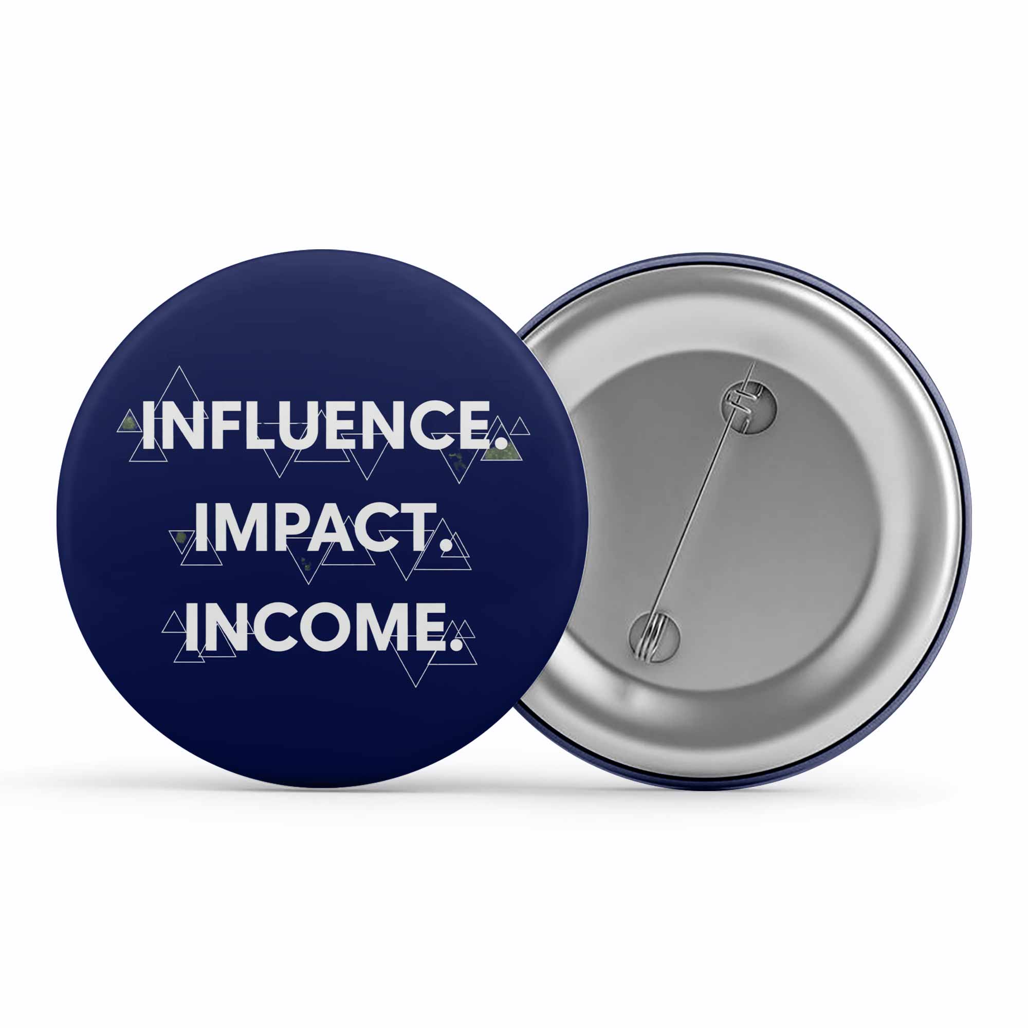 risers club influence impact income badge pin button printed graphic stylish buy online india the banyan tee tbt men women girls boys unisex