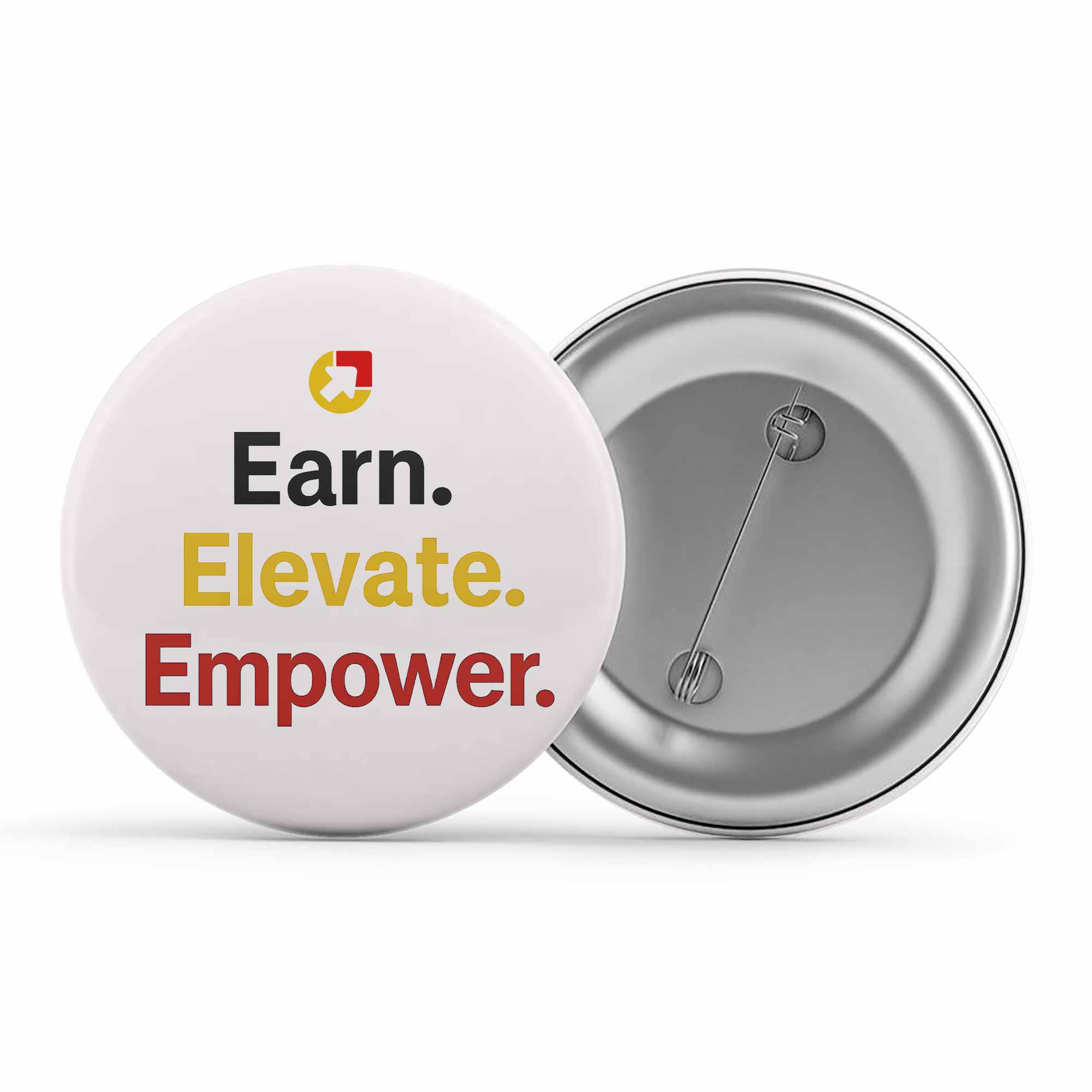 risers club earn elevate empower badge pin button printed graphic stylish buy online india the banyan tee tbt men women girls boys unisex