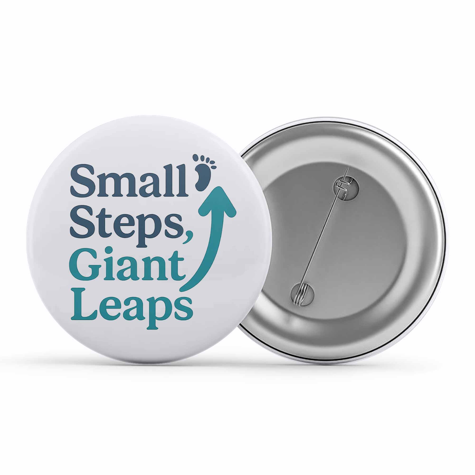 risers club small steps giant leaps badge pin button printed graphic stylish buy online india the banyan tee tbt men women girls boys unisex