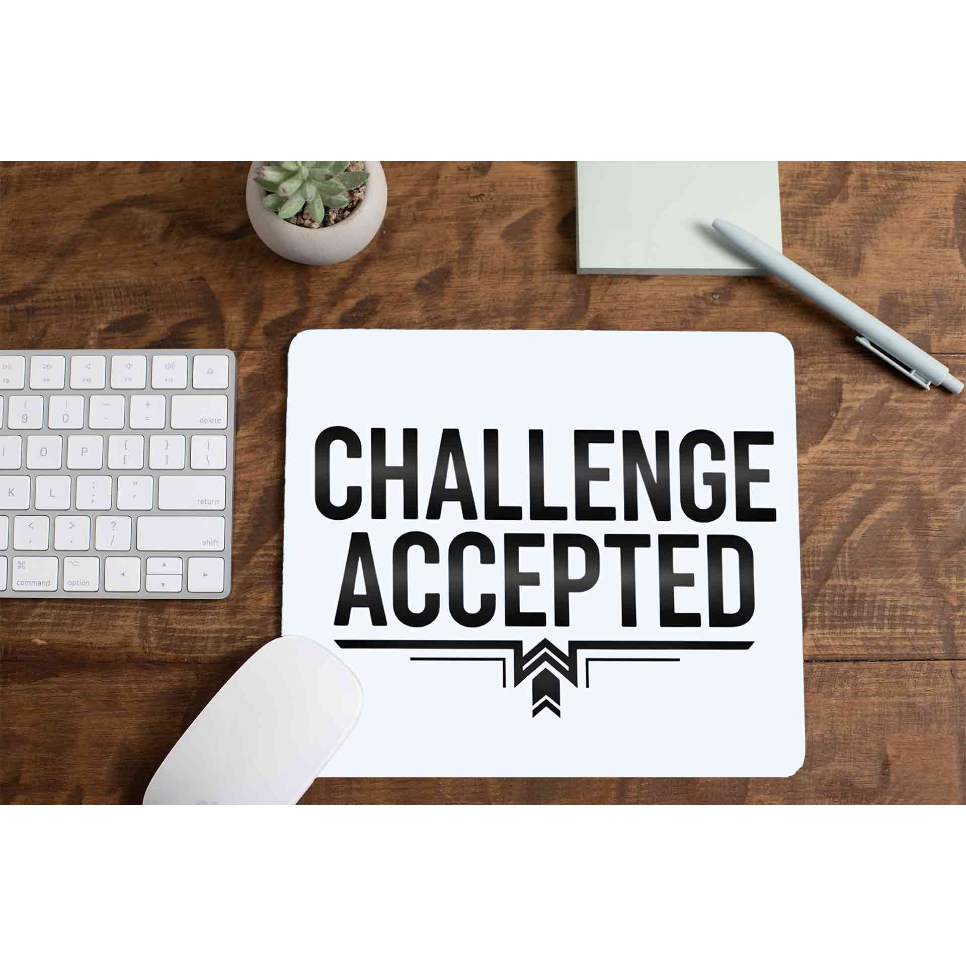 risers club challenge accepted mousepad logitech large anime printed graphic stylish buy online india the banyan tee tbt men women girls boys unisex