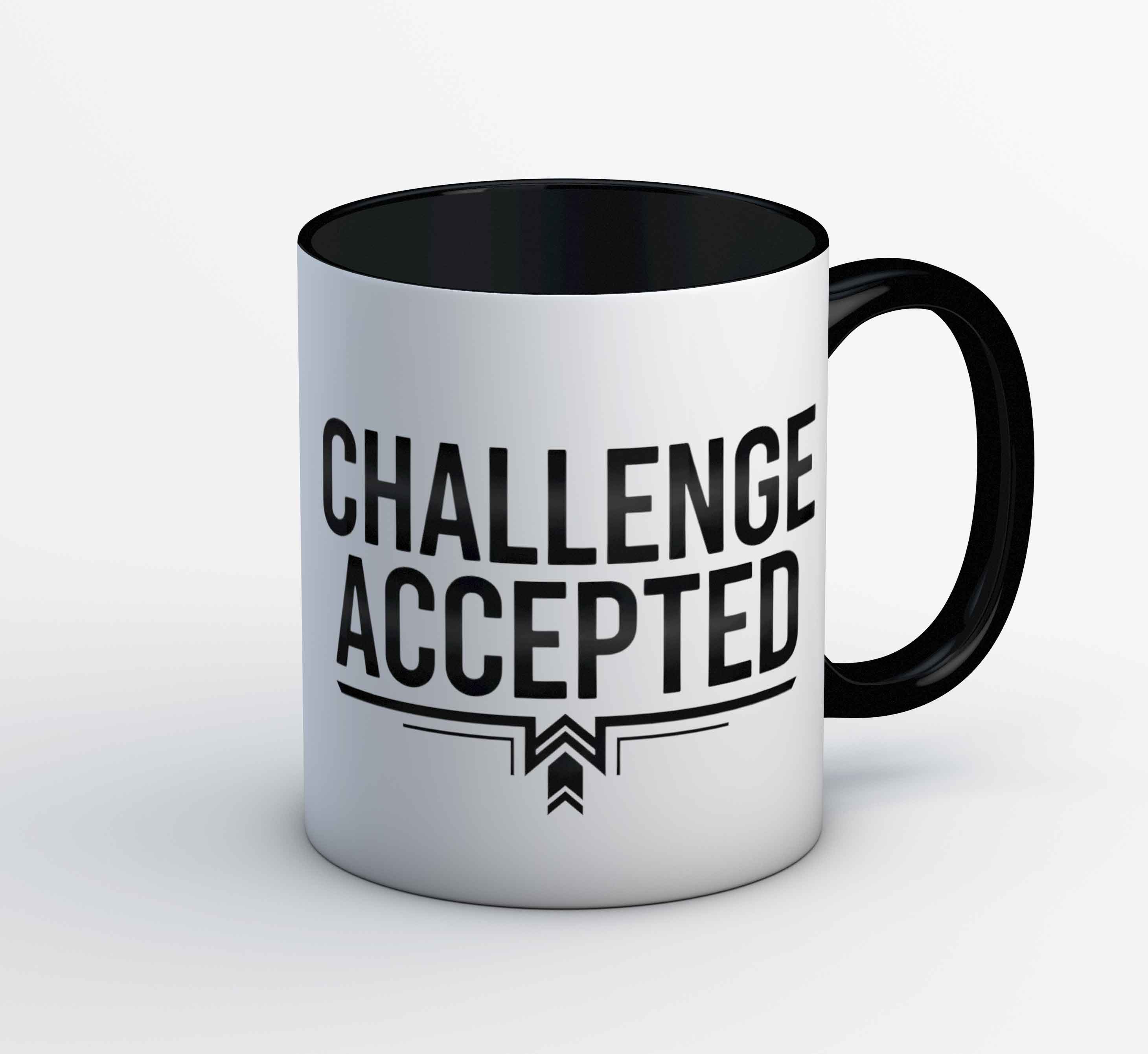 risers club challenge accepted mug coffee ceramic printed graphic stylish buy online india the banyan tee tbt men women girls boys unisex