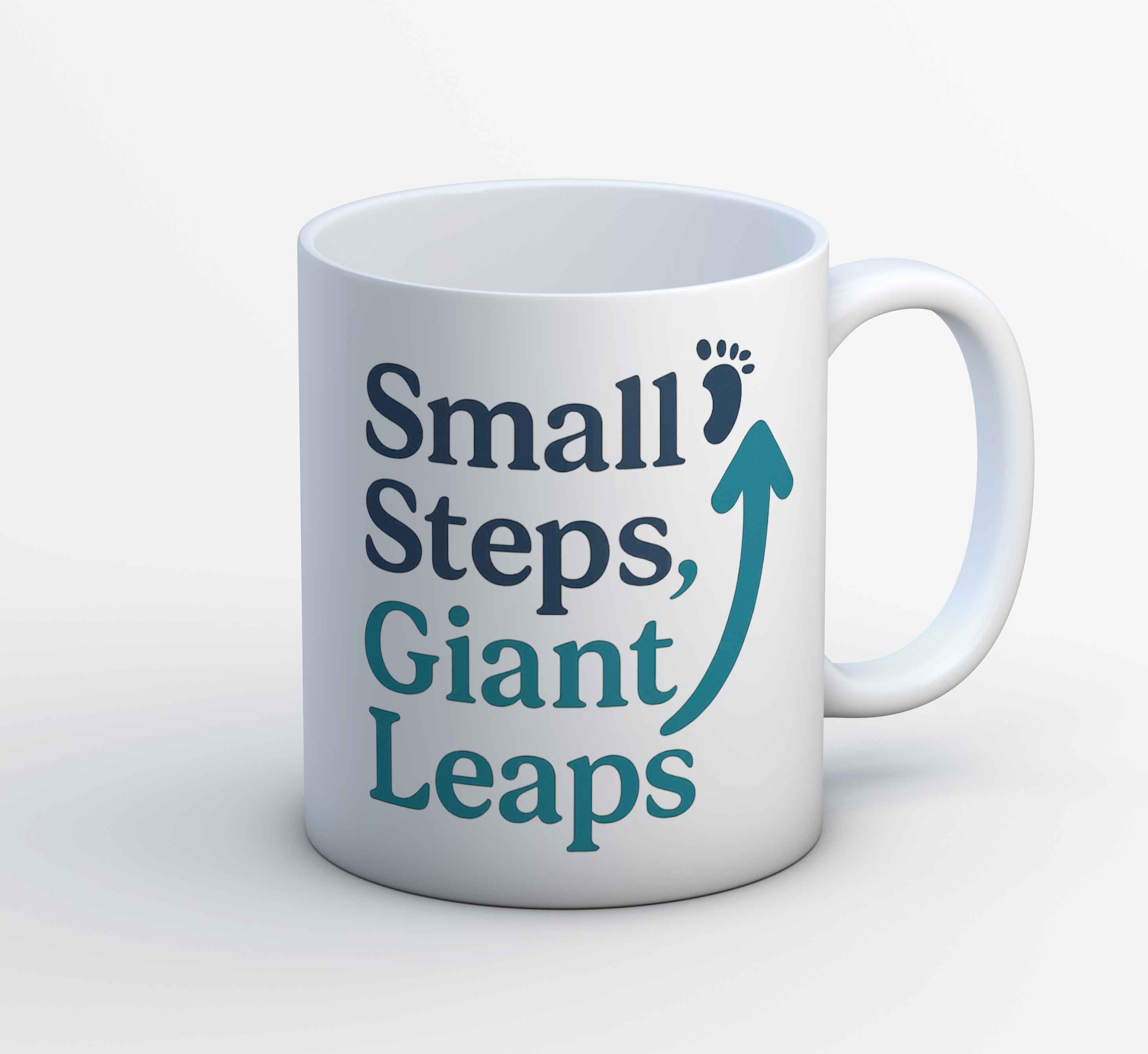 risers club small steps giant leaps mug coffee ceramic printed graphic stylish buy online india the banyan tee tbt men women girls boys unisex