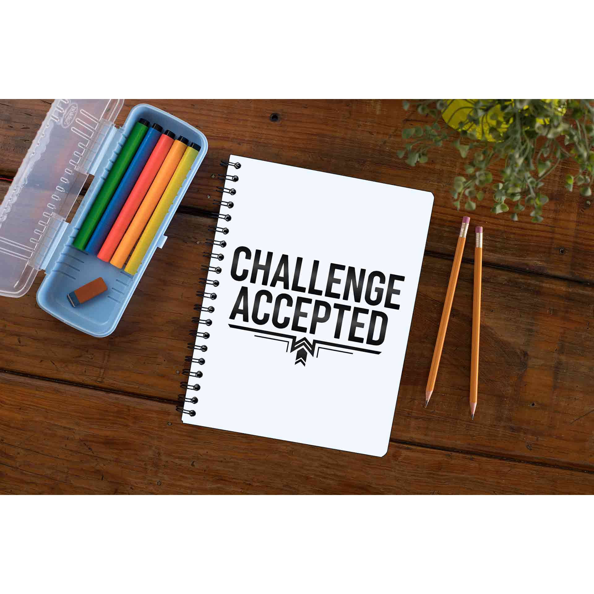 risers club challenge accepted notebook notepad diary buy online india the banyan tee tbt unruled