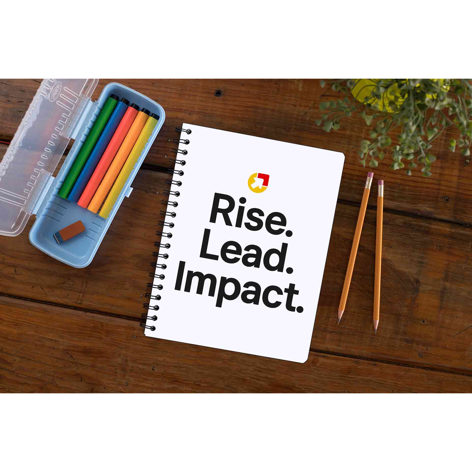 risers club rise lead impact notebook notepad diary buy online india the banyan tee tbt unruled