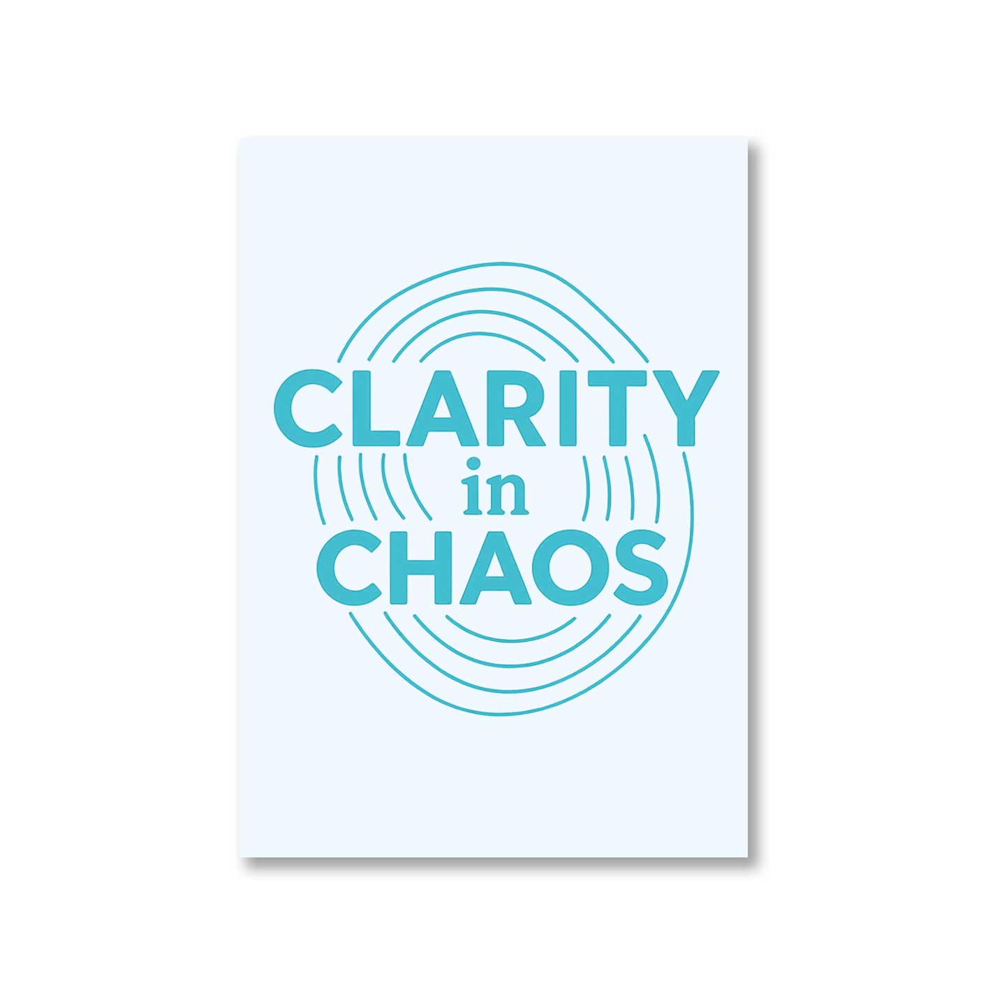 risers club clarity in chaos poster wall art buy online india the banyan tee tbt 8 x 10