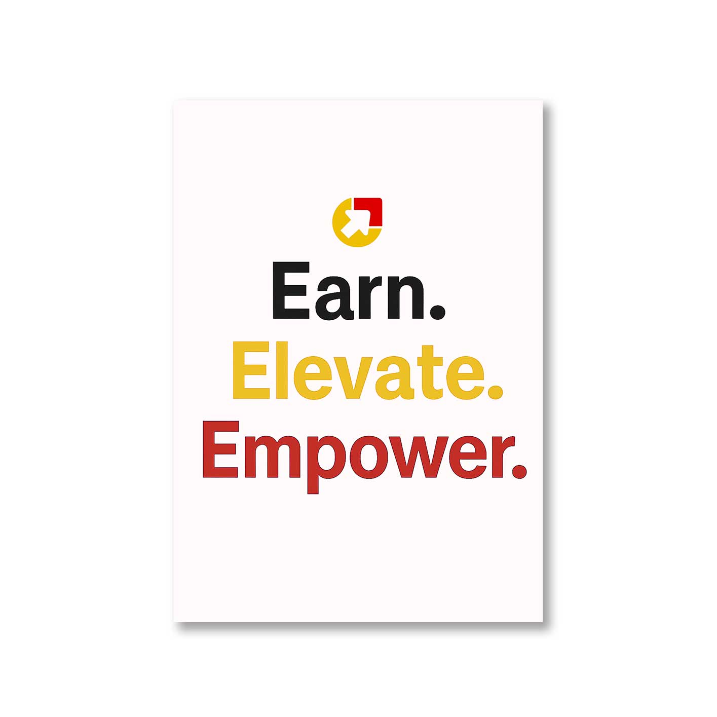 risers club earn elevate empower poster wall art buy online india the banyan tee tbt 8 x 10