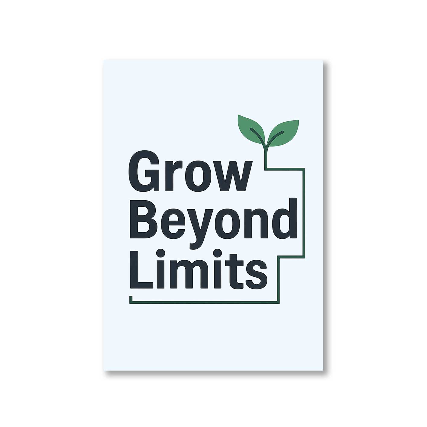 risers club grow beyond limits poster wall art buy online india the banyan tee tbt 8 x 10