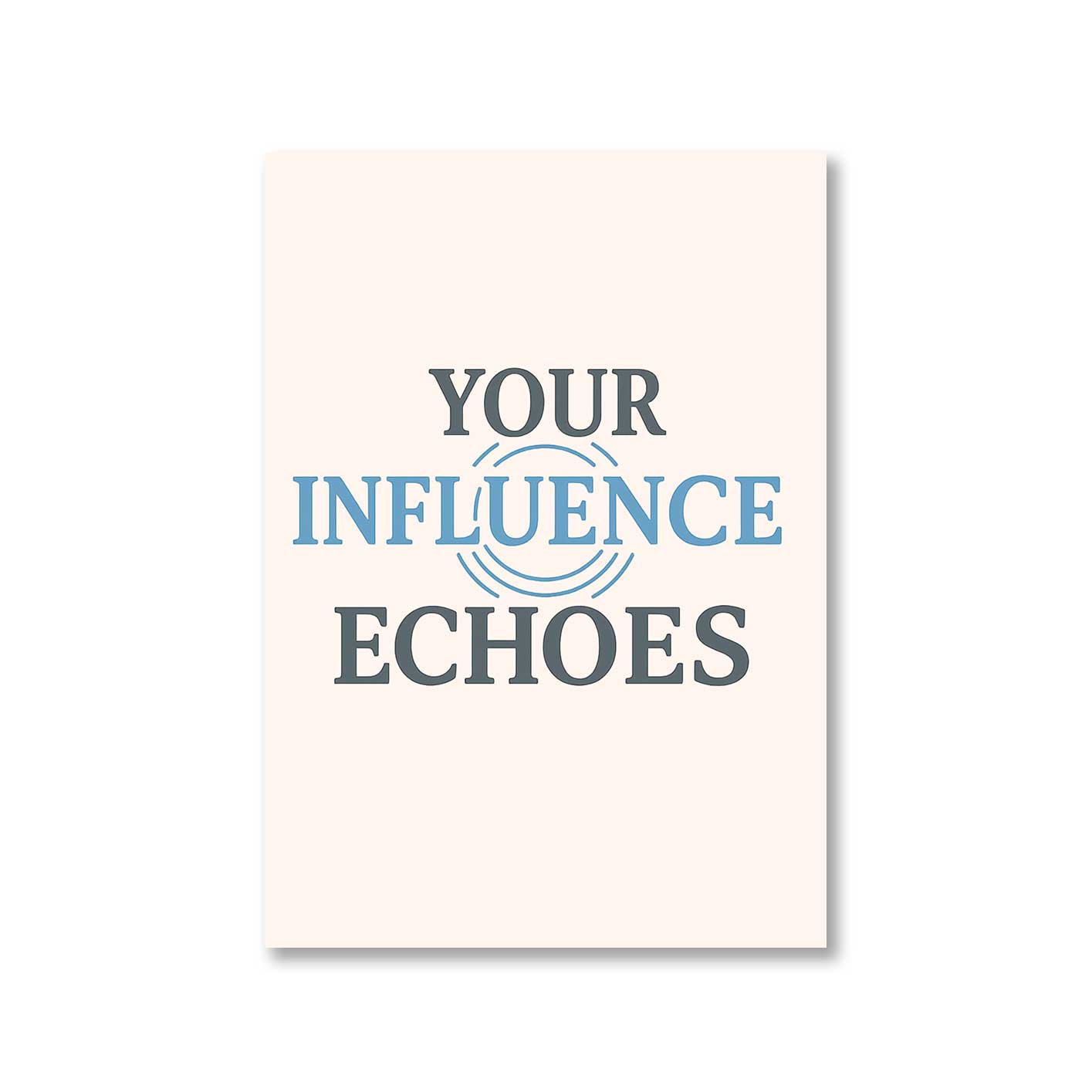 risers club your influence echoes poster wall art buy online india the banyan tee tbt 8 x 10