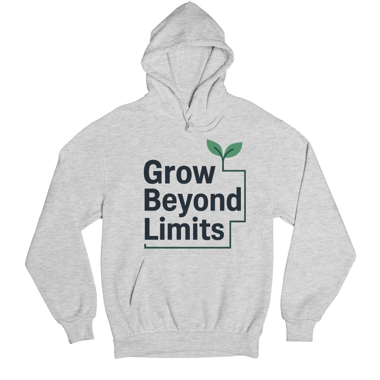 risers club grow beyond limits hoodie hooded sweatshirt winterwear printed graphic stylish buy online india the banyan tee tbt men women girls boys unisex gray