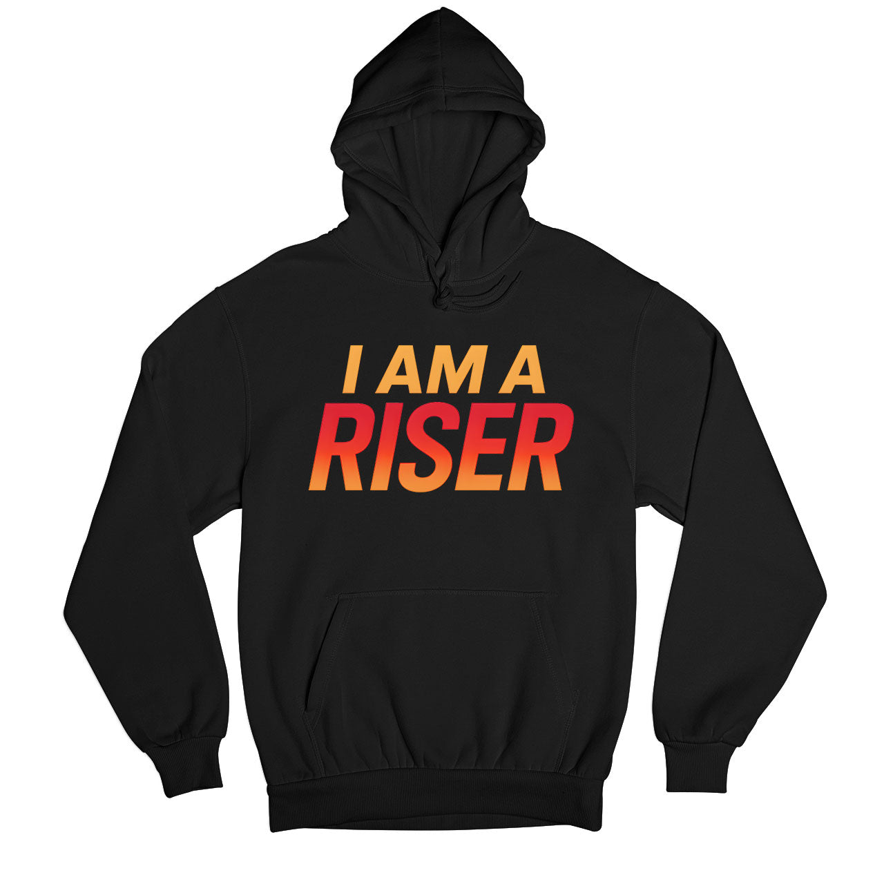 risers club i am a riser hoodie hooded sweatshirt winterwear printed graphic stylish buy online india the banyan tee tbt men women girls boys unisex black