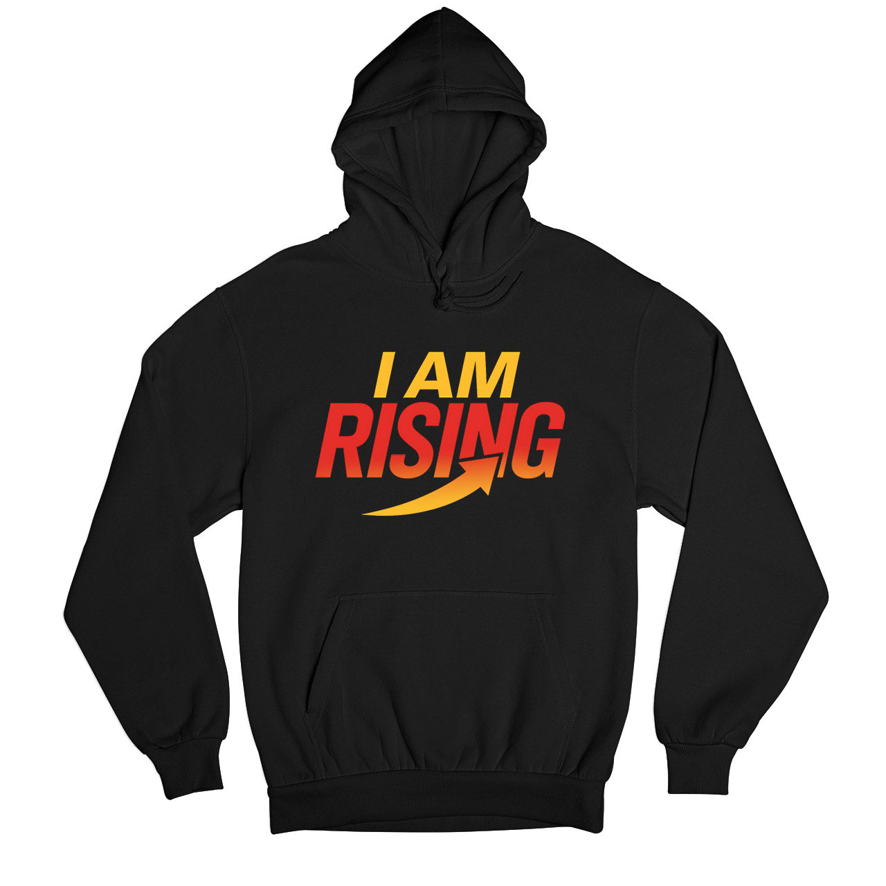 risers club i am rising hoodie hooded sweatshirt winterwear printed graphic stylish buy online india the banyan tee tbt men women girls boys unisex black