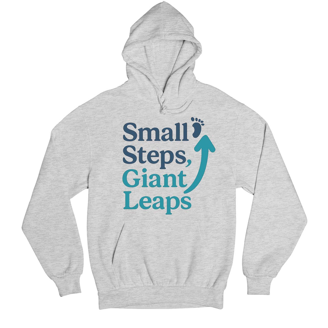 risers club small steps giant leaps hoodie hooded sweatshirt winterwear printed graphic stylish buy online india the banyan tee tbt men women girls boys unisex gray