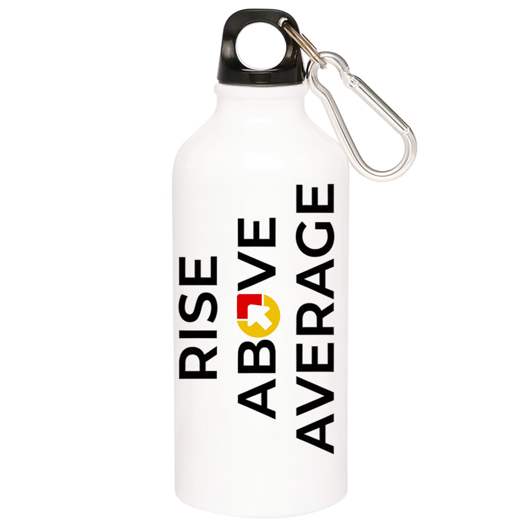 risers club rise above average sipper steel water bottle flask gym shaker printed graphic stylish buy online india the banyan tee tbt men women girls boys unisex
