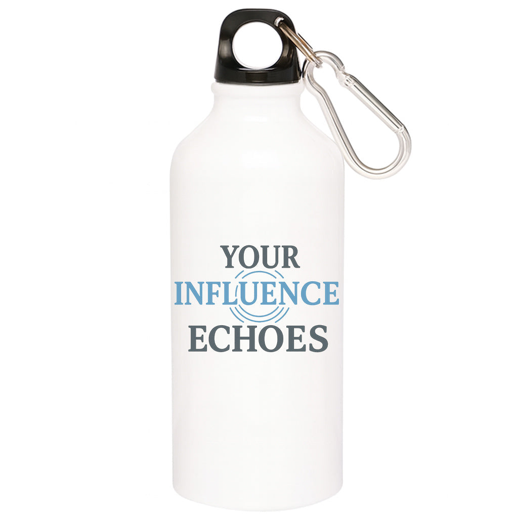 risers club your influence echoes sipper steel water bottle flask gym shaker printed graphic stylish buy online india the banyan tee tbt men women girls boys unisex