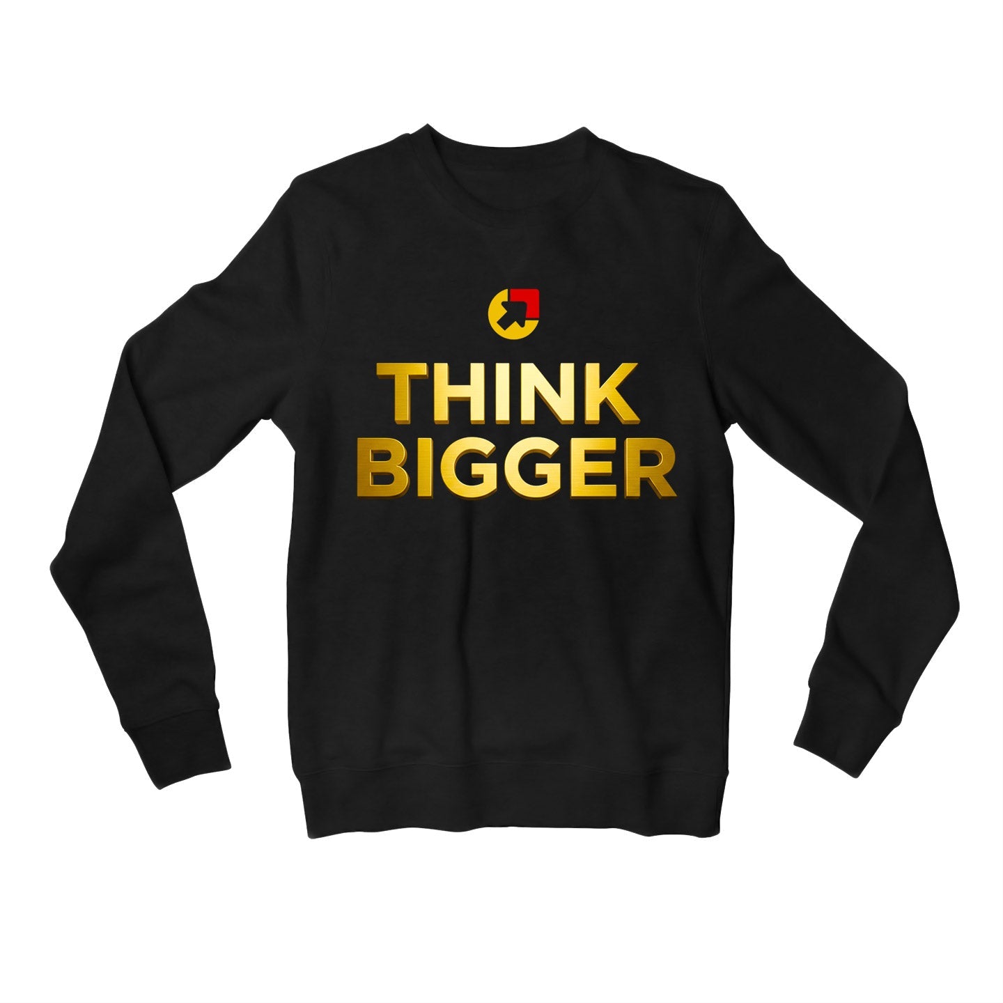 risers club think bigger sweatshirt upper winterwear printed graphic stylish buy online india the banyan tee tbt men women girls boys unisex black