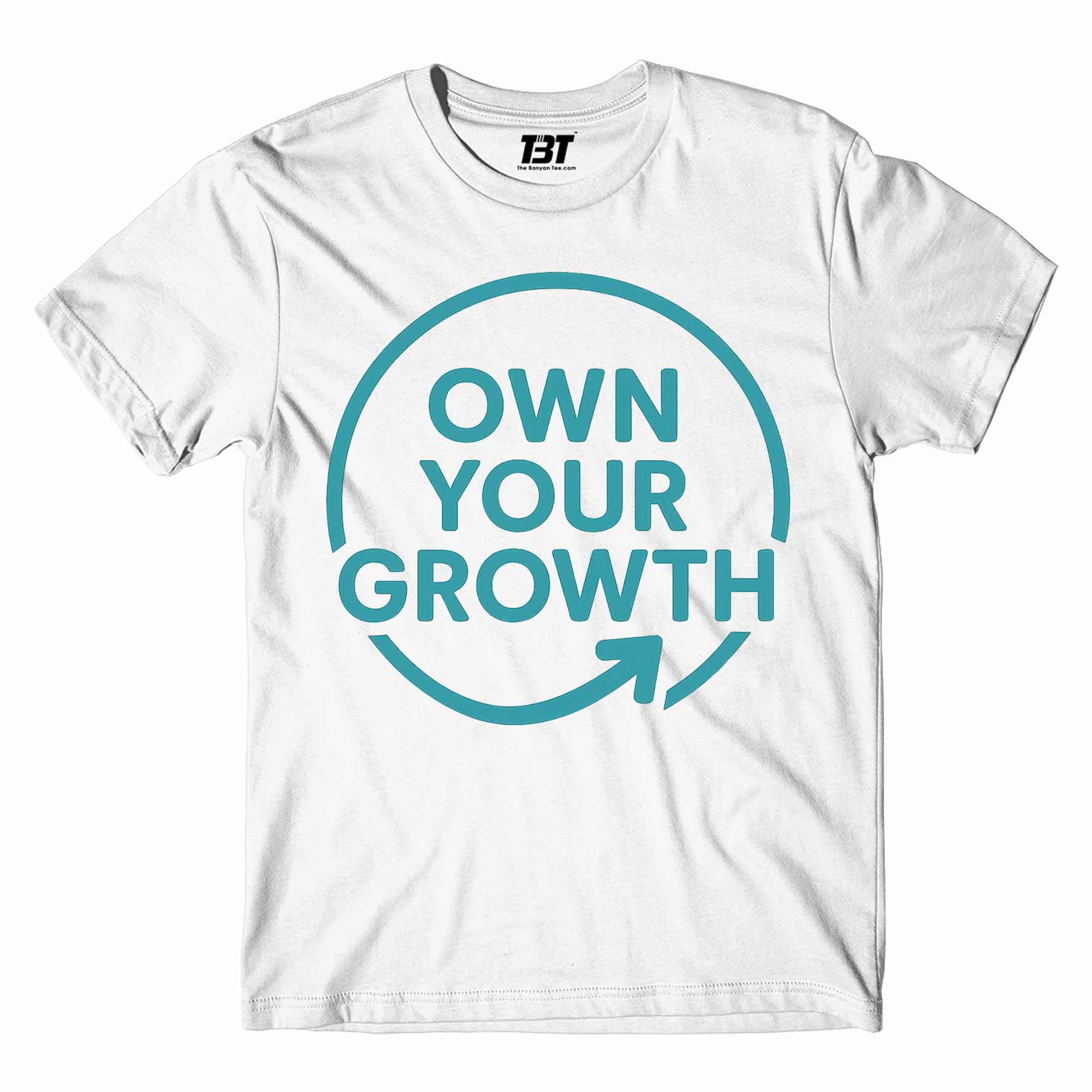 risers club own your growth t-shirt printed graphic stylish buy online india the banyan tee tbt men women girls boys unisex white