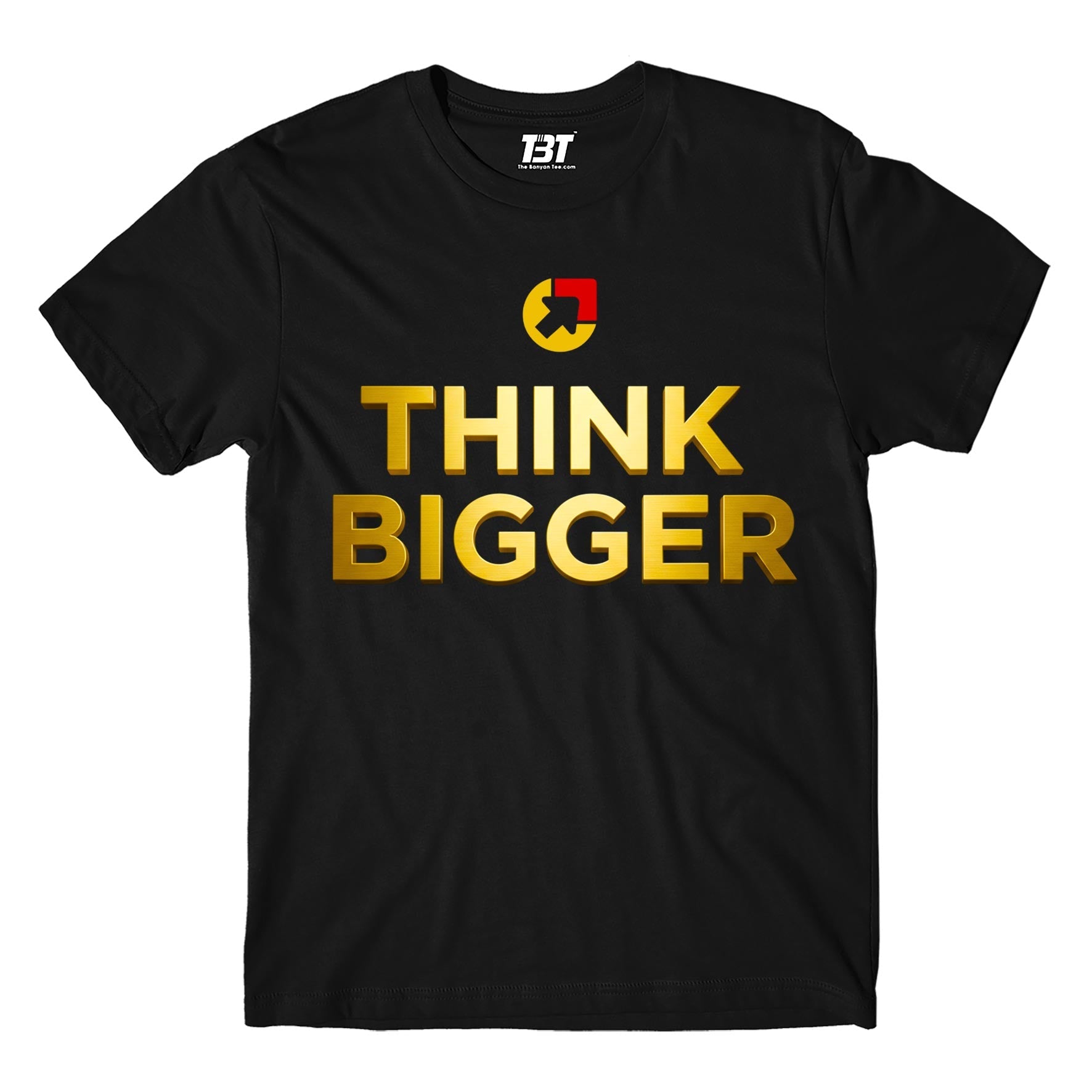risers club think bigger t-shirt printed graphic stylish buy online india the banyan tee tbt men women girls boys unisex black